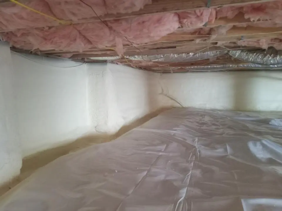 Crawl space encapsulation with closed-cell spray foam for Attic Insulation in South Gate